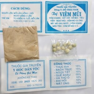 thuốc viêm xoang dạng tán và viên